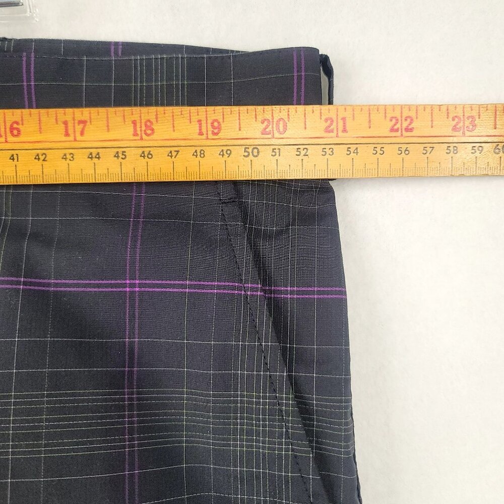 Nike Golf Mens Plaid Shorts Purple Gray Checkered Performance Fit Size 40 - Picture 10 of 12